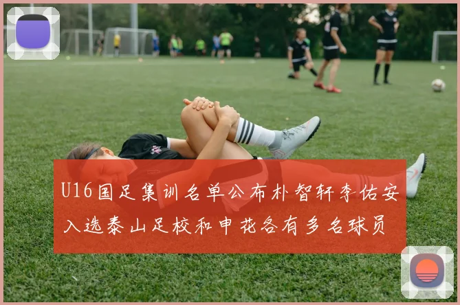 U16国足集训名单公布朴智轩李佑安入选泰山足校和申花各有多名球员参与