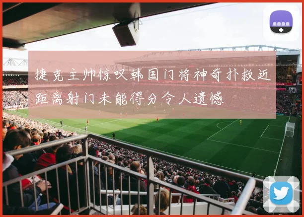 捷克主帅惊叹韩国门将神奇扑救近距离射门未能得分令人遗憾